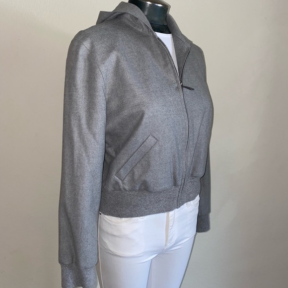 Ralph Lauren Collection Wool Crop Zip-Up Hoodie - Picture 6 of 16